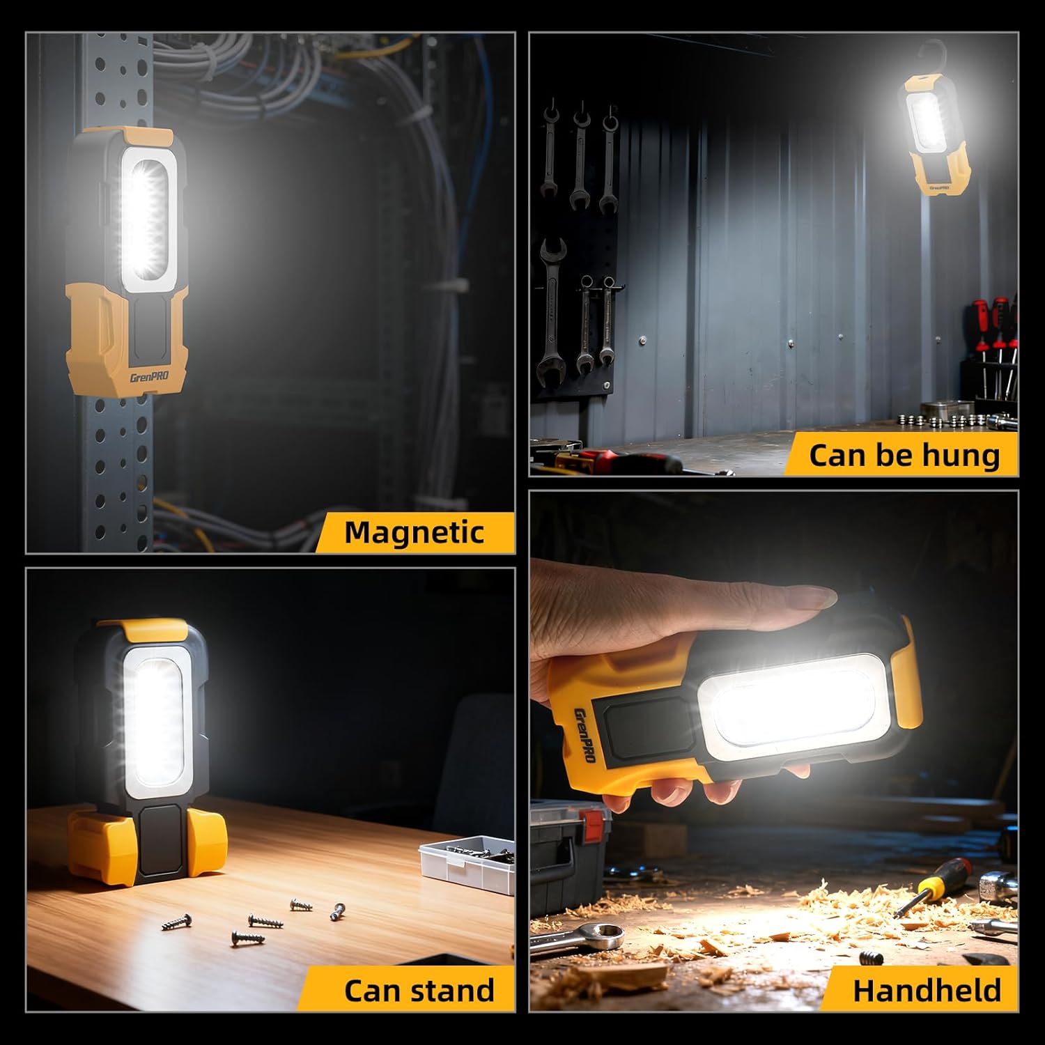 GRENPRO 218 Piece Tool Kit for Home, Tool Box with General Household Hand Tools Set, Herramientas with Screwdrivers, Wrenches, Hammer, Bow Saw, Folding Work Lamp, Electric Pen and Other Basic Tool Kit - Image 4