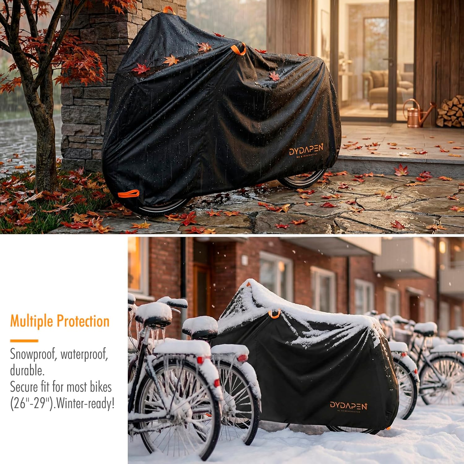 Bike Cover Waterproof Outdoor, Bicycle Cover Outdoor Storage Waterproof Protect from Rain Dust UV for Ebike Electric Bike Mountain Road Bike (XXL for 2 Bikes) - Image 3