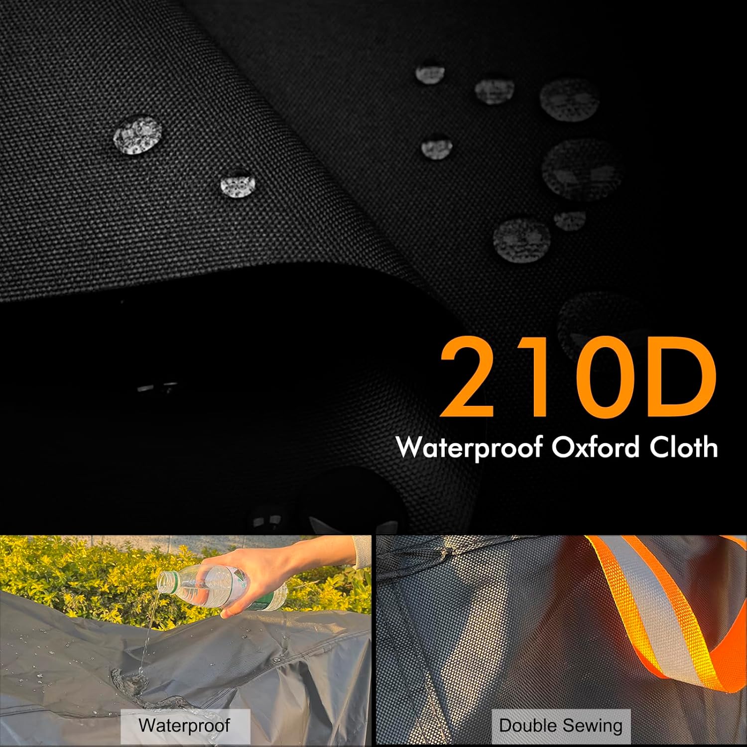 Bike Cover Waterproof Outdoor, Bicycle Cover Outdoor Storage Waterproof Protect from Rain Dust UV for Ebike Electric Bike Mountain Road Bike (XXL for 2 Bikes) - Image 5