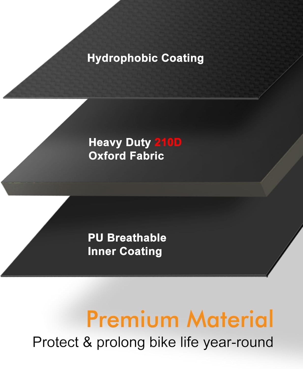 Bike Cover Waterproof Outdoor, Bicycle Cover Outdoor Storage Waterproof Protect from Rain Dust UV for Ebike Electric Bike Mountain Road Bike (XXL for 2 Bikes) - Image 6