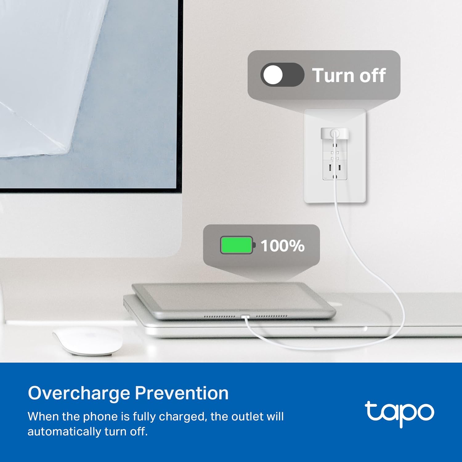 TP-Link Tapo Smart Plug Mini, Matter Compatible, Compatible with Alexa, Google Home & Samsung SmartThings, Energy Monitoring, 15A, UL Certified, 2.4G Wi-Fi Only, Tapo P110M(2-Pack) - Image 6