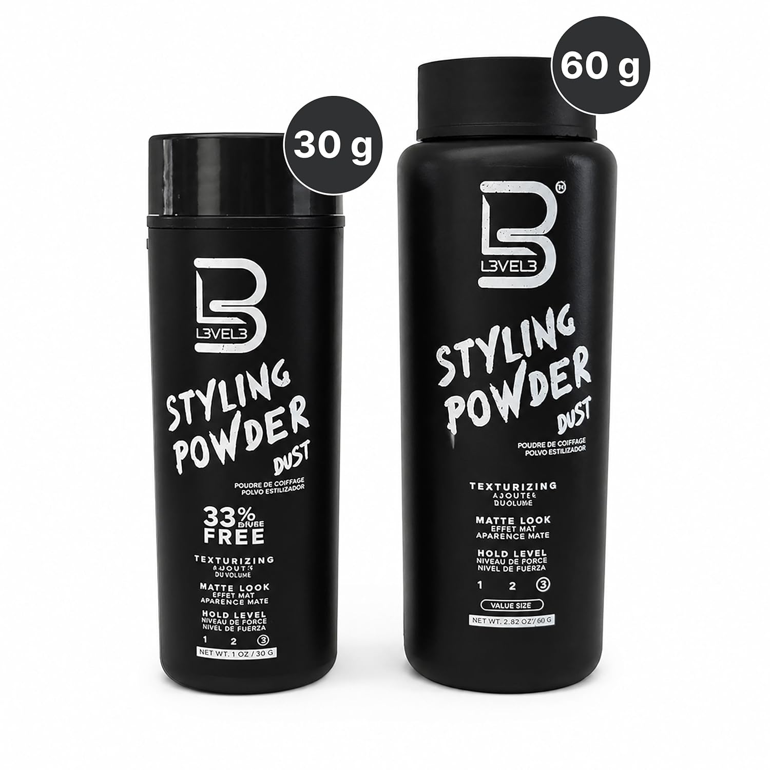L3 Level 3 Styling Powder - Natural Look Mens Powder - Easy to Apply with No Oil or Greasy Residue (Small - 30 Grams) - Image 7