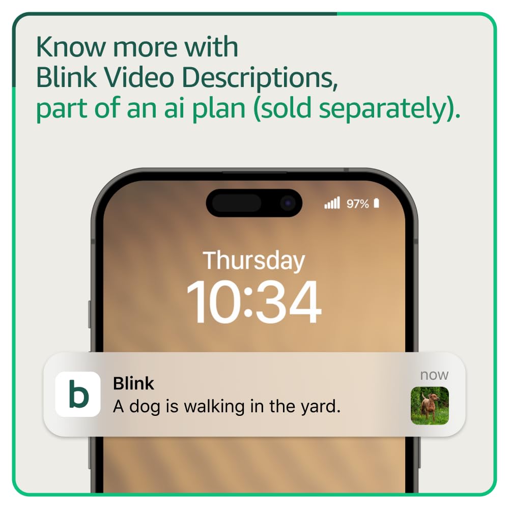 Blink Outdoor 4 – Wireless smart security camera, two-year battery life, 1080p HD day and infrared night live view, two-way talk. Sync Module Core included – 5 camera system - Image 6