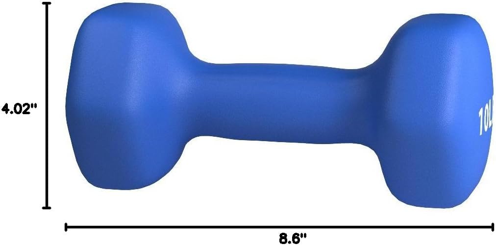 Amazon Basics Neoprene Dumbbell Hand Weights for Exercise and Muscle Toning - Image 4