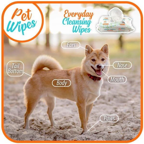 Txakur pet Wipes for Dogs and Cats Hypoallergenic Natural Products for Cleansing from Nose to Tail 100 Count 8x7in Wipes Perfect for Grooming and Cleaning Made in the USA Fragance-Free - Image 4