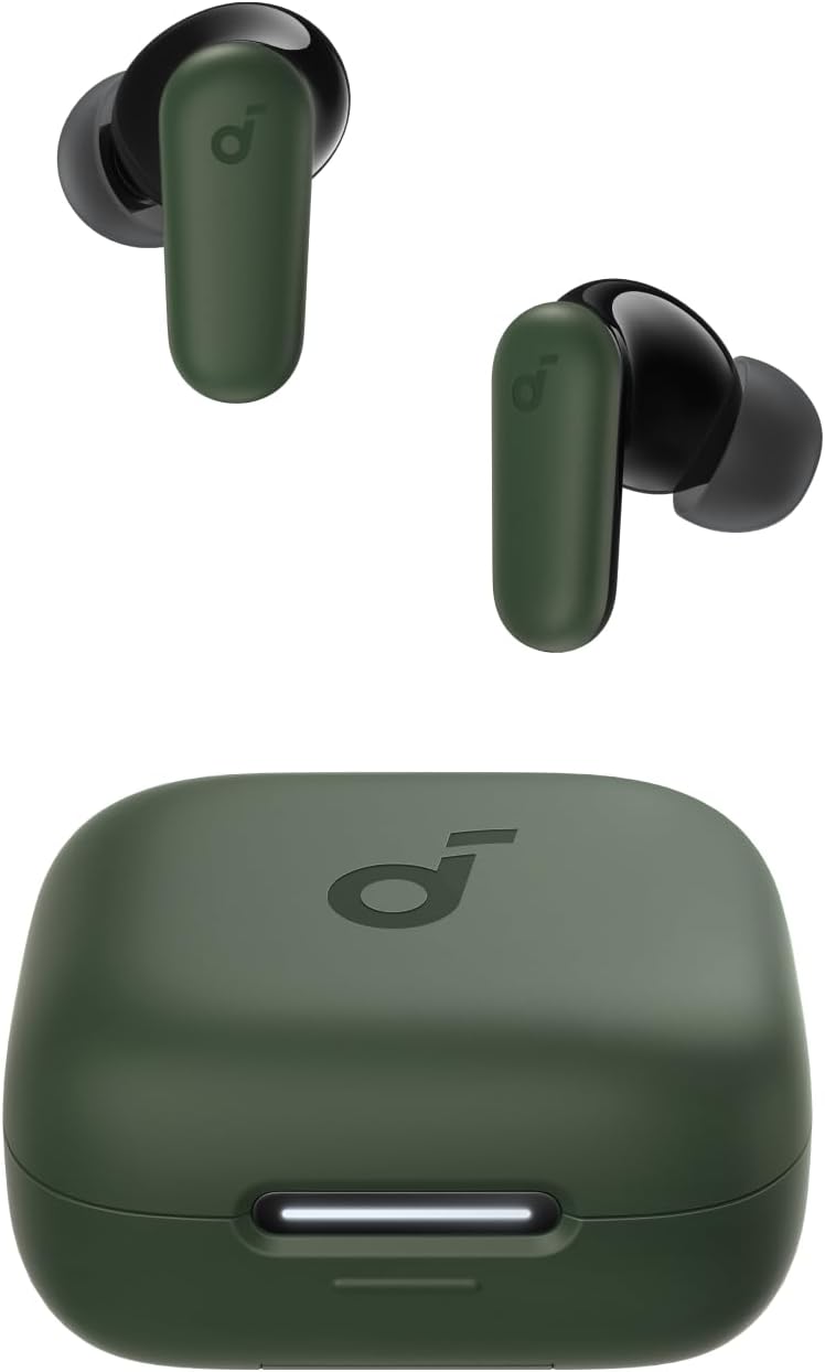 Soundcore P30i by Anker Noise Cancelling Earbuds, Strong and Smart Noise Cancelling, Powerful Bass, 45H Playtime, 2-in-1 Case and Phone Stand, IP54, Wireless Earbuds, Bluetooth 5.4 (Green) Soundcore P30i by Anker Noise Cancelling Earbuds, Strong and Smart Noise Cancelling, Powerful Bass, 45H Playtime, 2-in-1 Case and Phone Stand, IP54, Wireless Earbuds, Bluetooth 5.4 (Green)
