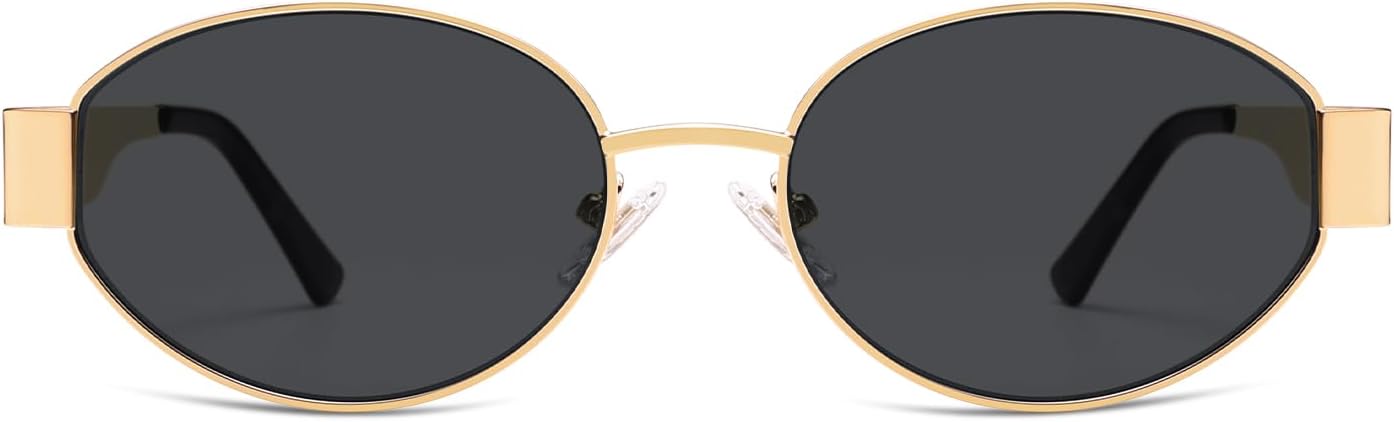 SOJOS Retro Oval Sunglasses for Women Trendy Classic Shades UV400 Protection SJ1256 - Image 4