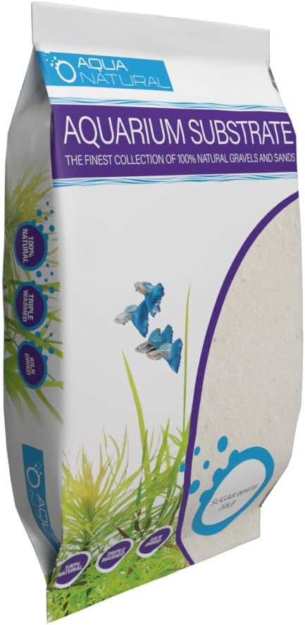 Aqua Natural Sugar White Sand 10lb Substrate for aquascaping, Aquariums, vivariums and terrariums - Image 2
