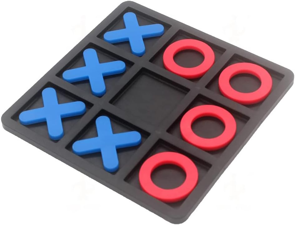 Tic Tac Toe Board Game,Tic Tac Toe Family Game, Classic Board Game, Classical Family Board Game,Children's Tic Tac Toe Game, Plastic tic tac Toe Game, Board Size 15 X 15 cm - Image 2