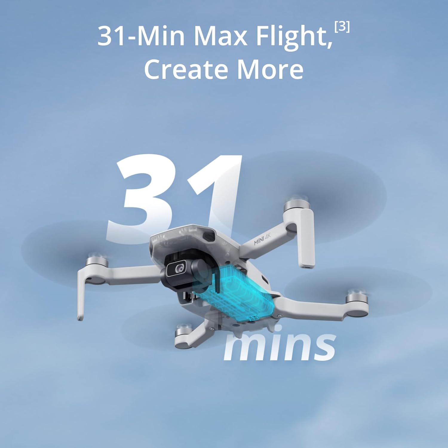 DJI Mini 4K, Drone with 4K UHD Camera for Adults, Under 249 g, 3-Axis Gimbal Stabilization, 10km Video Transmission, Auto Return, Wind Resistance, 1 Battery for 31-Min Max Flight Time - Image 5
