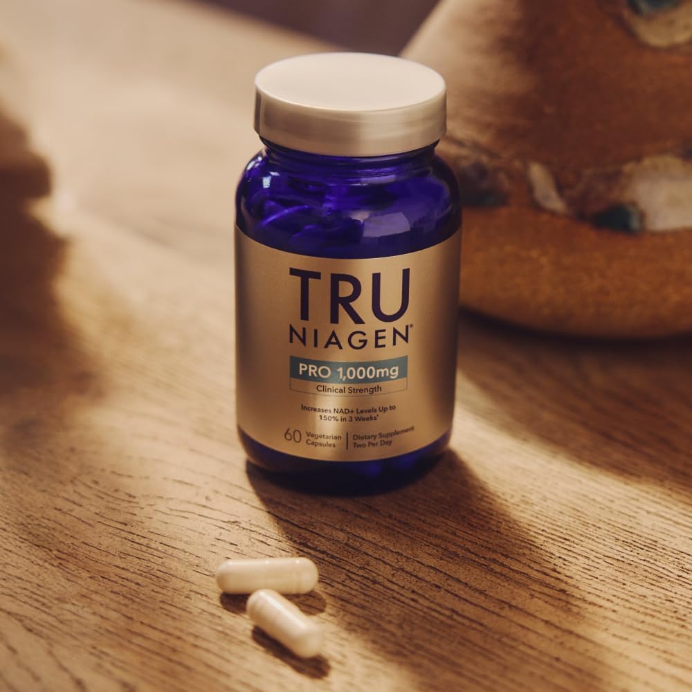 TRU NIAGEN Patented Extra Strength NAD Supplement for Brain Function, Anti Aging, Cell Regeneration | Supports Cellular Energy | Nicotinamide Riboside (NR) | 30-1000mg Servings (2x500mg, Take 2 Daily) - Image 6