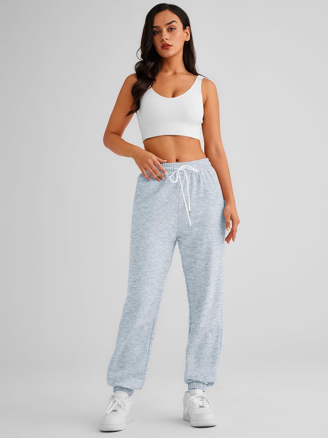 AUTOMET Women's Cinch Bottom Sweatpants Athletic Joggers Lounge Pants with Pockets - Image 2