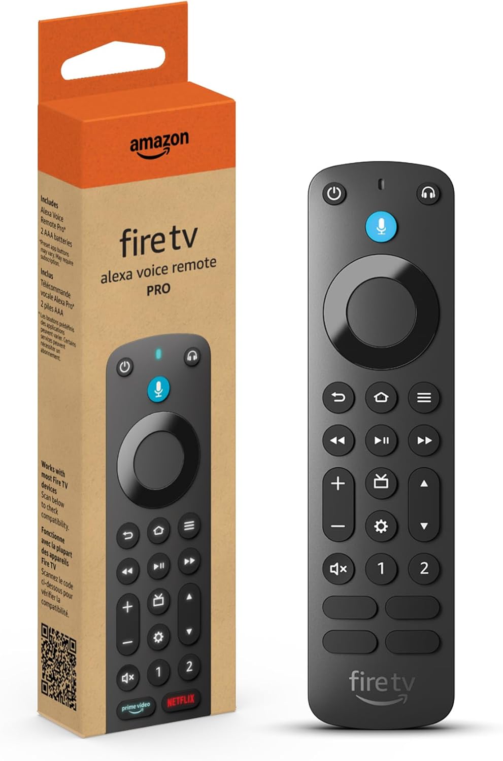 Amazon Fire TV Alexa Voice Remote Pro (newest model) with remote finder, TV controls, and backlit buttons - Image 2