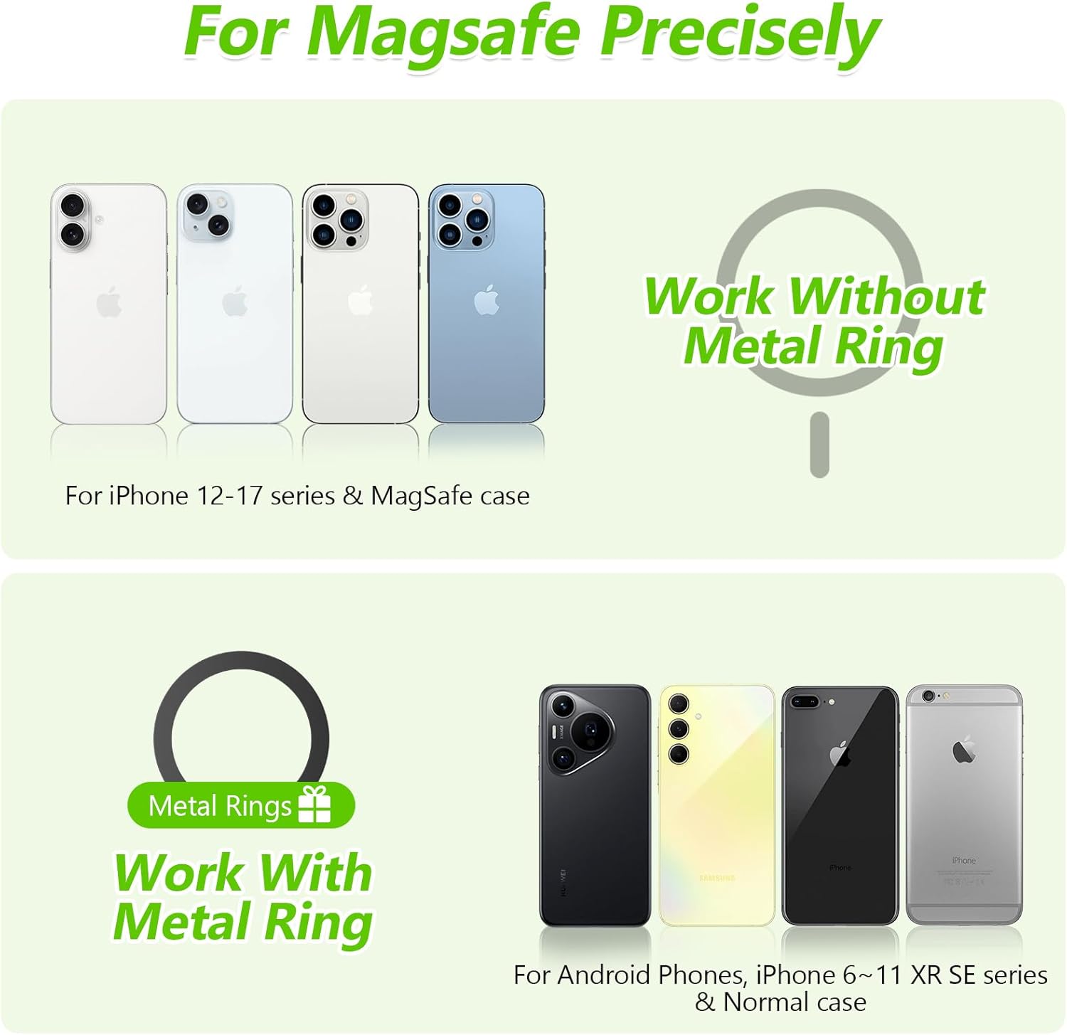Magnetic Golf Cart Phone Holder Compatible with MagSafe iPhone and Android Fits EZGO, Club Car, Yamaha, Icon, Golf Cart Accessories Valentines Day Gifts for Him Men Women Golfers - Image 5