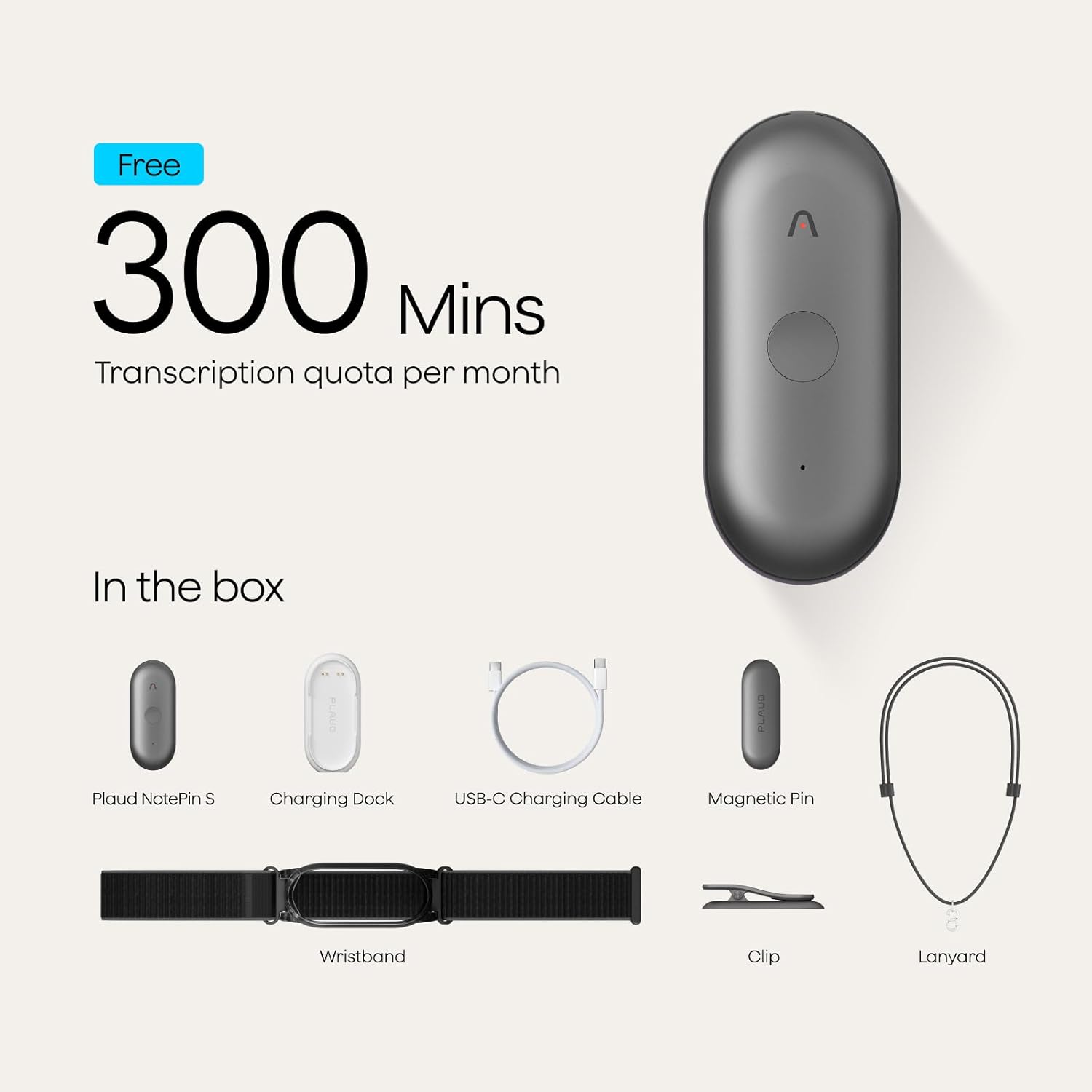 Plaud NotePin S AI Voice Recorder, Wearable AI Notetaker, AI Transcribe & Summarize, Support 112 Languages, 64GB Audio Recorder for Meetings Interviews, Professionals, Teams, with 4 Accessories - Image 8
