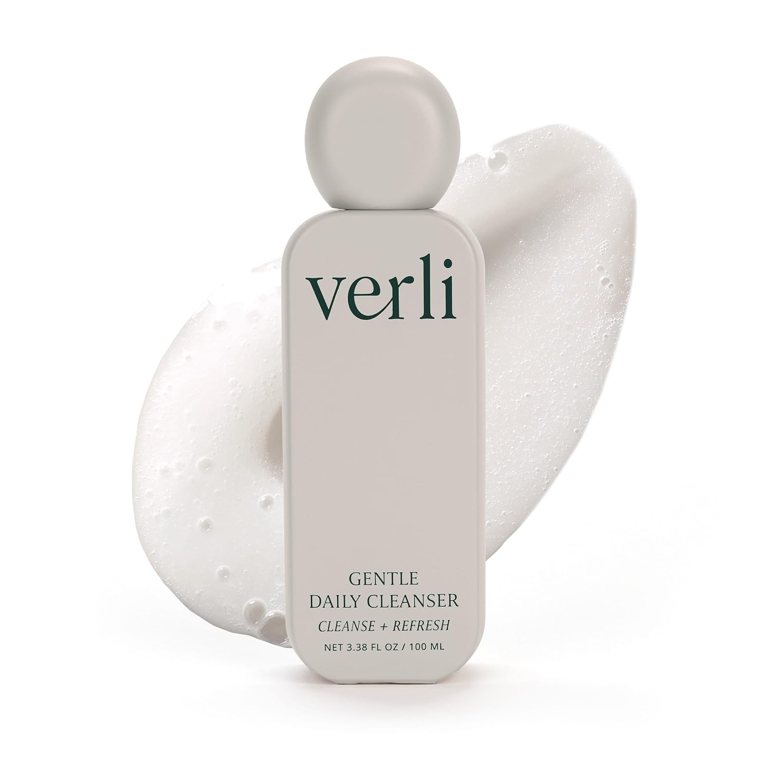 Verli Gentle Daily Cleanser | Hydrating Botanical Face Wash for Sensitive & Dry Skin | Non-Stripping Purifying Skincare for Daily Use | Clean Beauty, 3.38 fl oz Verli Gentle Daily Cleanser | Hydrating Botanical Face Wash for Sensitive & Dry Skin | Non-Stripping Purifying Skincare for Daily Use | Clean Beauty, 3.38 fl oz