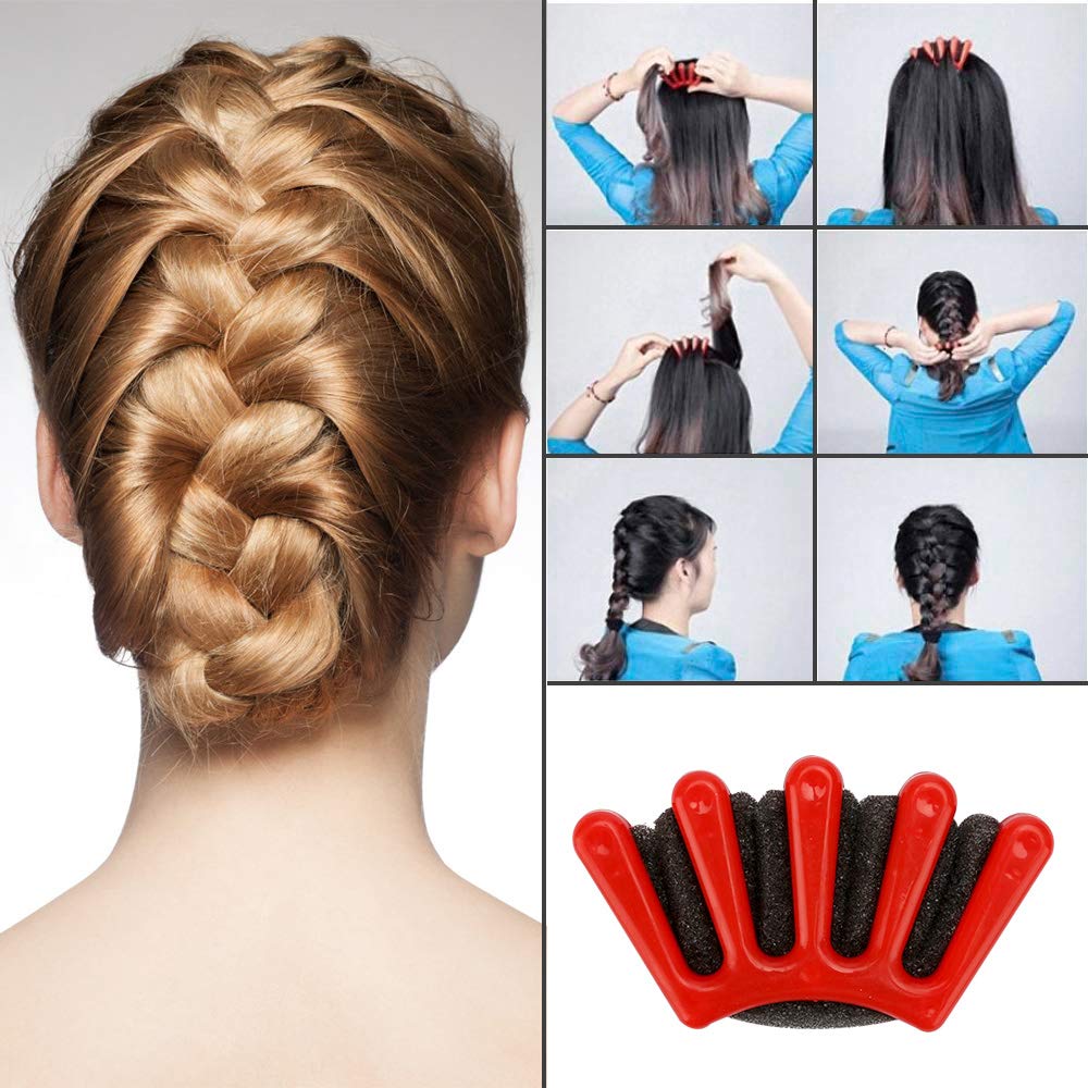 Winkeyes Hair Styling Set - DIY Hair Braiding Tool Kit with Hair Modelling Accessories for Simple and Fast Spiral Braids - Image 5