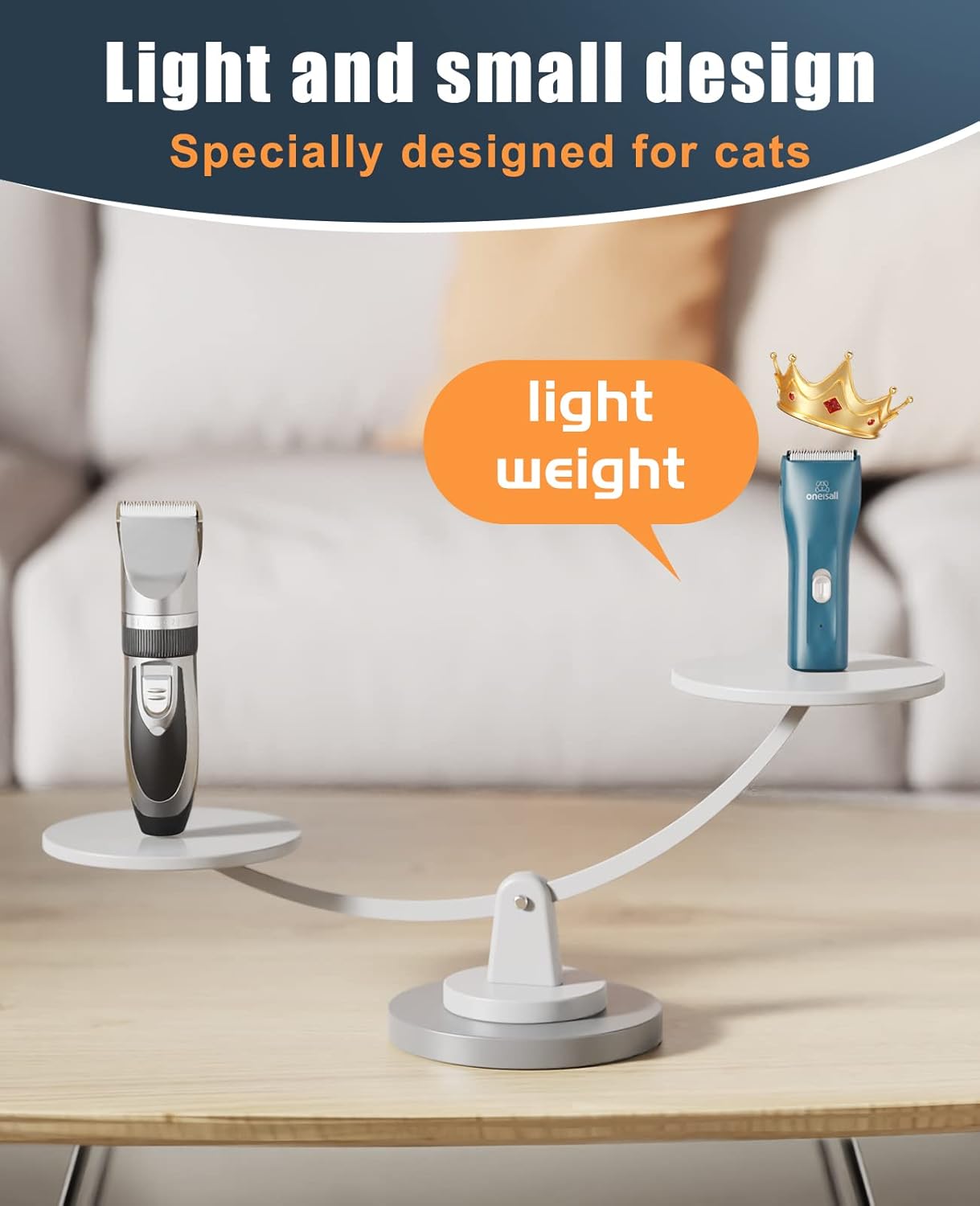 oneisall Pet Clipper for Cat Matted Hair, Pet Shaver for Cats Quiet Pet Clippers Waterproof Cordless Cat Clippers for Matted Long Hair with Storage Bag (Green) - Image 6