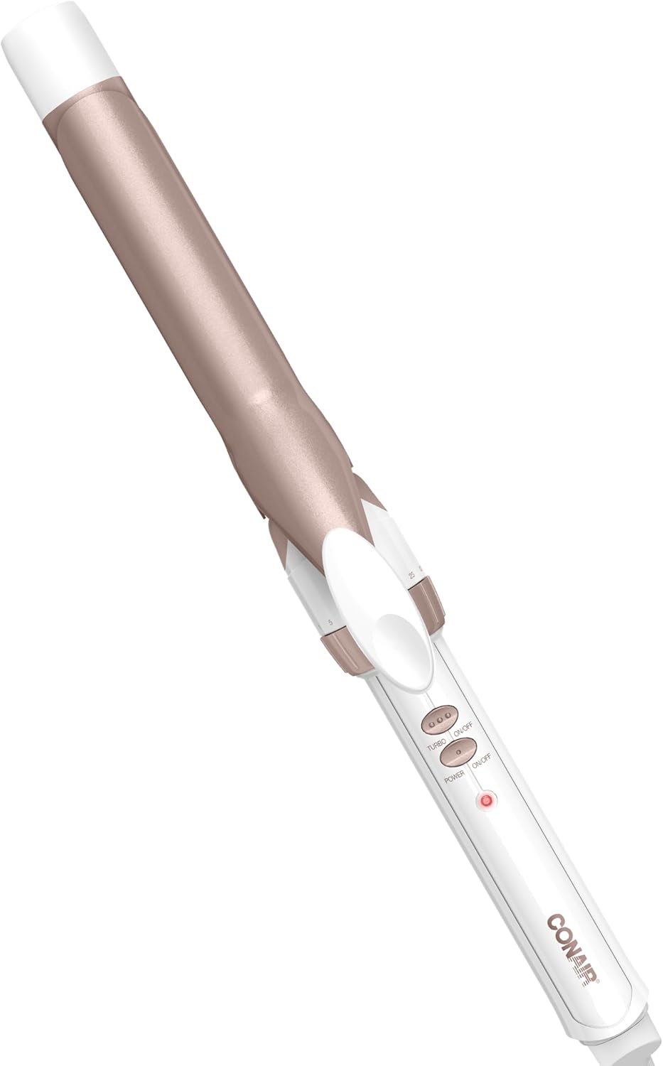 Conair Double Ceramic 1-Inch Curling Iron, 1-Inch Barrel Creates Classic Curls, Hair Curler for Use on Short, Medium, & Long Hair, White/Rose Gold Conair Double Ceramic 1-Inch Curling Iron, 1-Inch Barrel Creates Classic Curls, Hair Curler for Use on Short, Medium, & Long Hair, White/Rose Gold