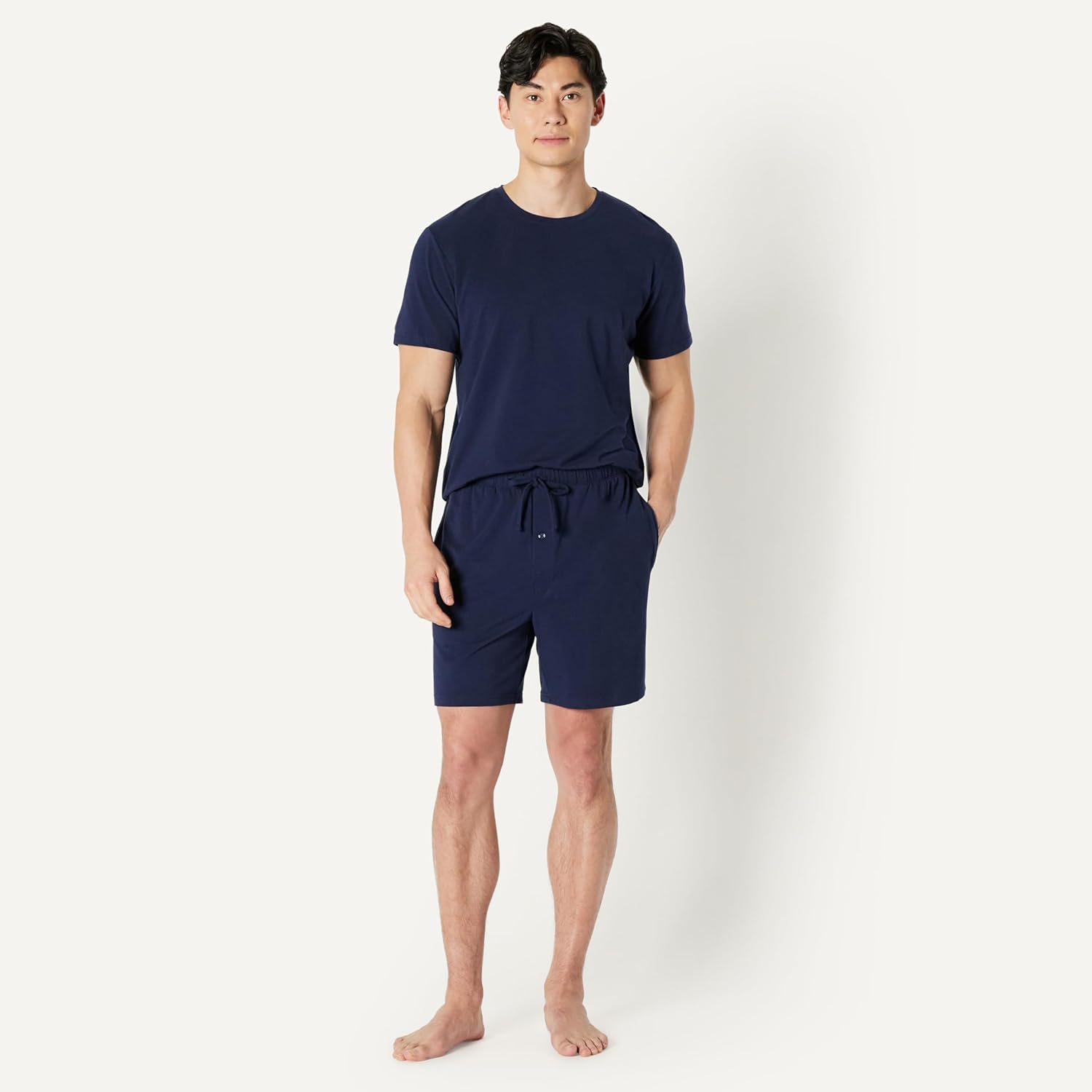 Amazon Essentials Men's Cotton-Modal Pajama Set, Short Sleeve T-Shirt and Shorts - Image 5