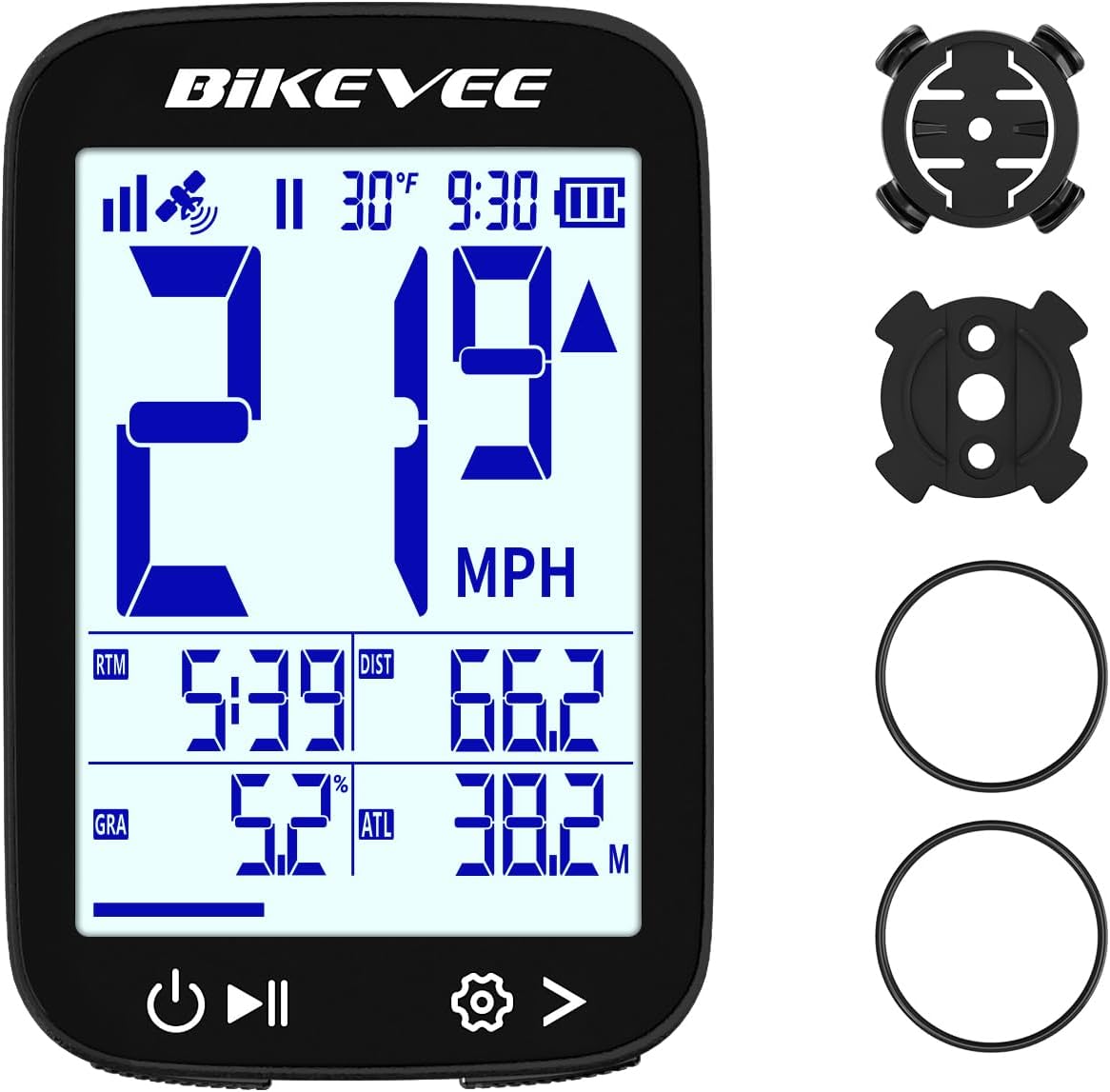 GPS Bike Computer Wireless Cycling Computer with Auto Backlight, Bicycle Speedometer Odometer, Waterproof GPS Speed Tracker for Road Mountain Bikes GPS Bike Computer Wireless Cycling Computer with Auto Backlight, Bicycle Speedometer Odometer, Waterproof GPS Speed Tracker for Road Mountain Bikes