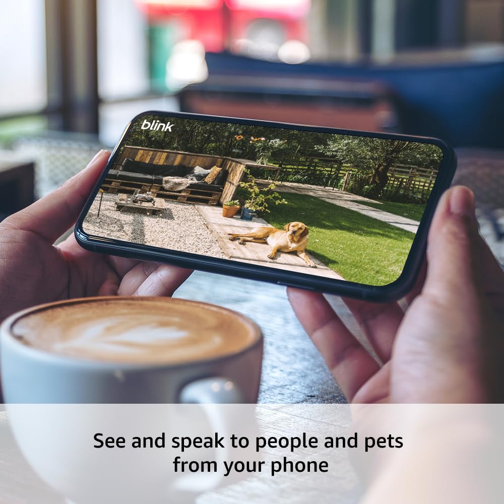 Blink Outdoor 4 – Wireless smart security camera, two-year battery life, 1080p HD day and infrared night live view, two-way talk. Sync Module Core included – 5 camera system - Image 4