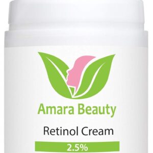 Retinol Cream for Face 2.5% with Hyaluronic Acid & Vitamins E & B5, 1.7 fl. oz.