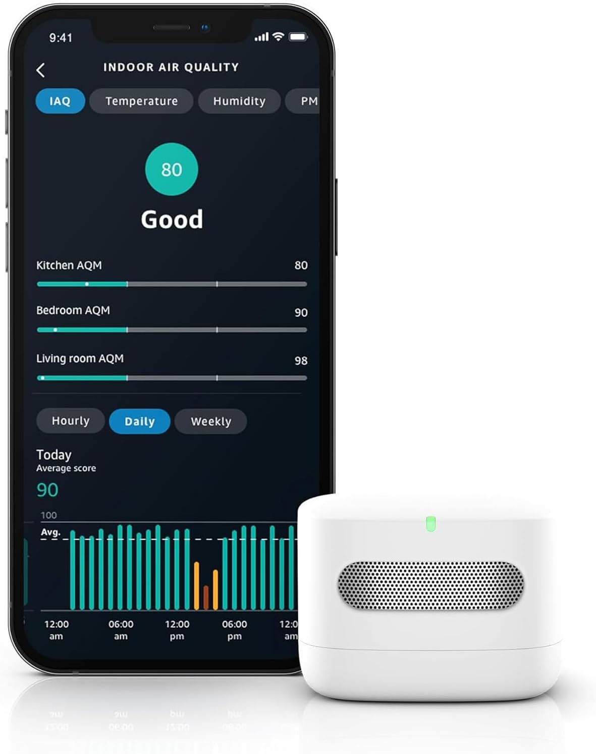 Amazon Smart Air Quality Monitor – Know your air, Works with Alexa - Image 2