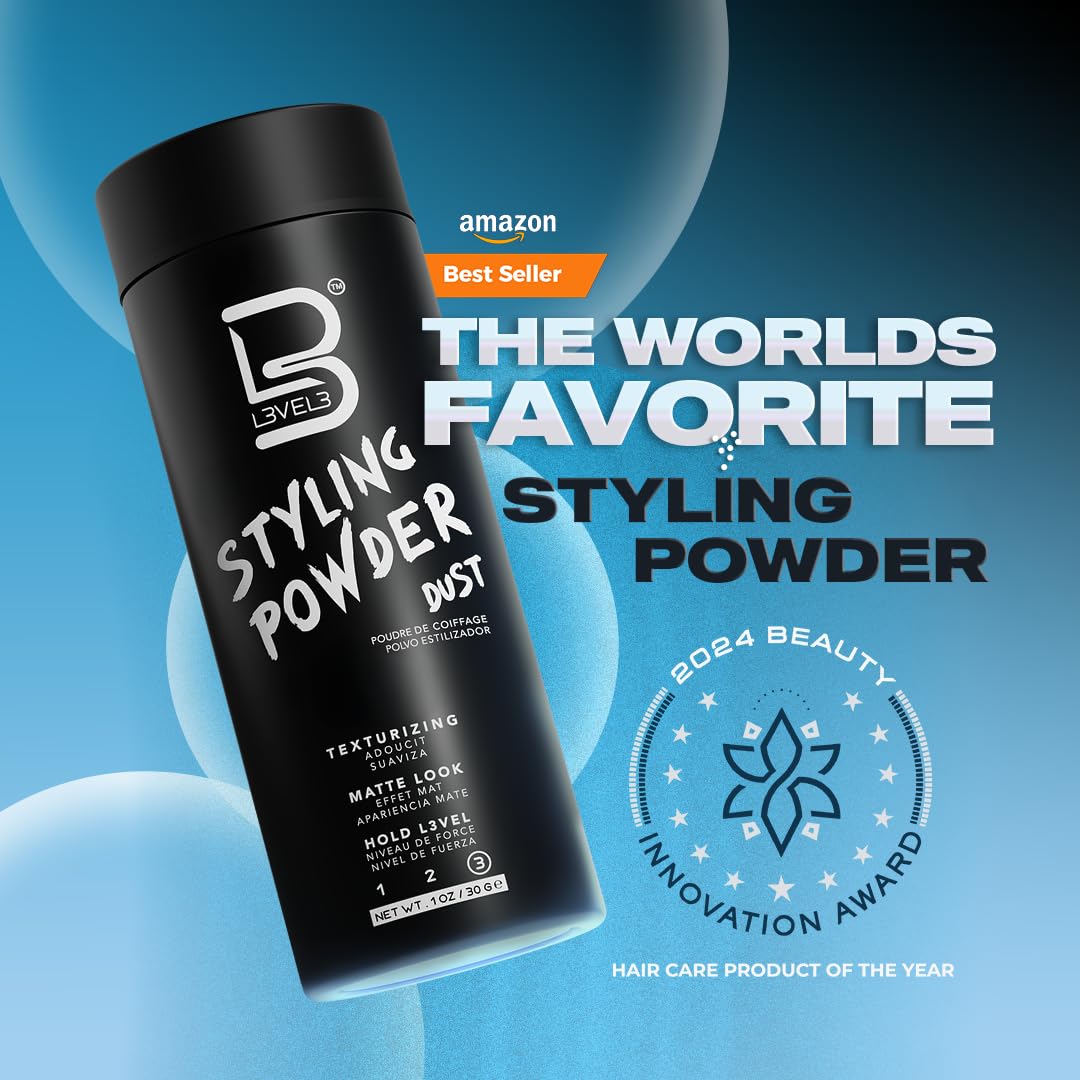 L3 Level 3 Styling Powder - Natural Look Mens Powder - Easy to Apply with No Oil or Greasy Residue (Small - 30 Grams) - Image 8