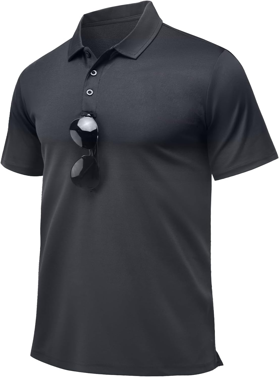 Men's Quick Dry Golf Polo Shirts Active Short Sleeve Lightweight Casual Collared T-Shirt