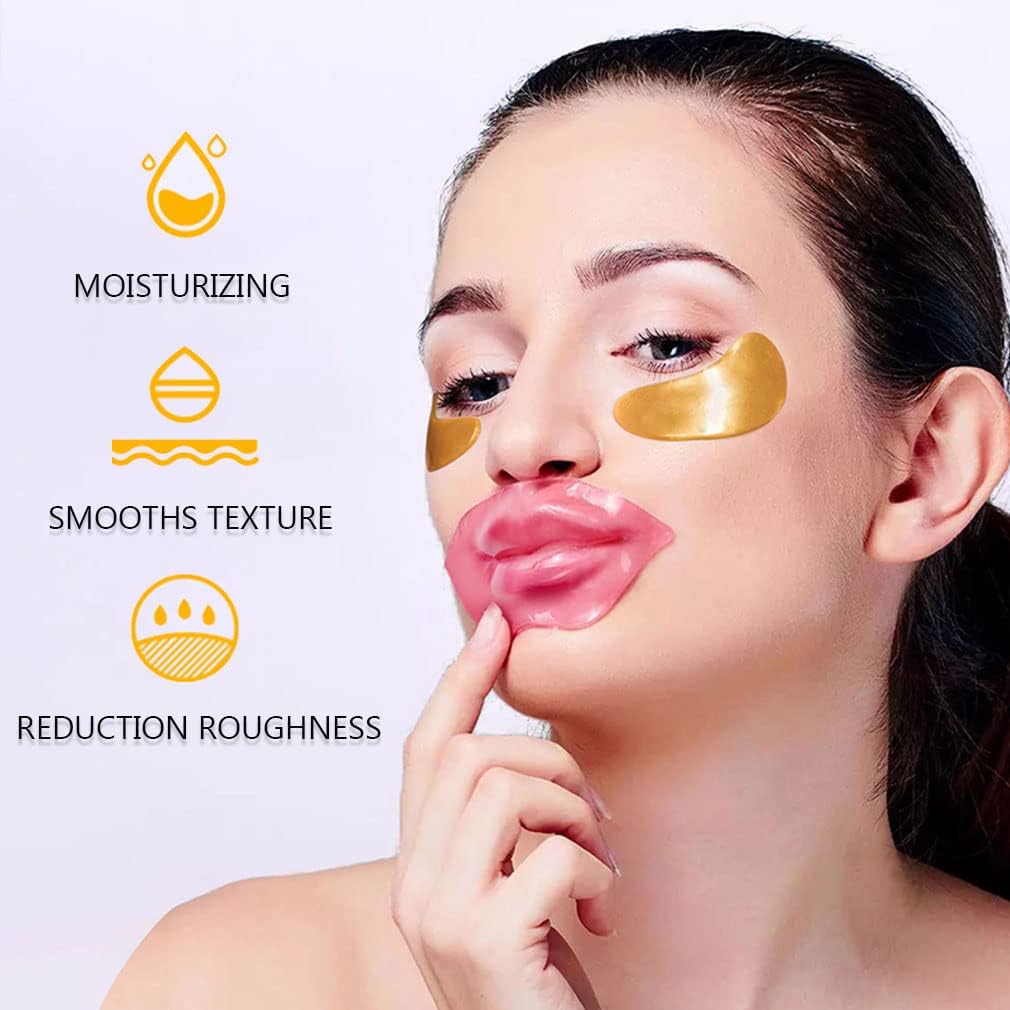 30 Pairs Lip Mask & Eye Mask, Under Eye Patches for Puffy Eyes, Bachelorette Party Favors, Bridesmaid Gifts, Bulk Gifts, Eye Patches for Women, Birthday Party Favors, Bachelorette Party Accessories - Image 2