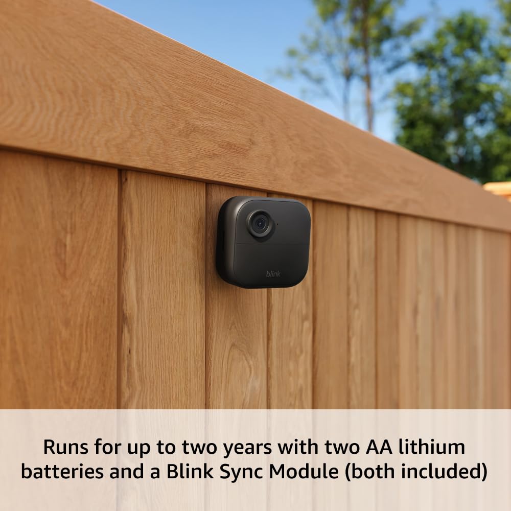 Blink Outdoor 4 – Wireless smart security camera, two-year battery life, 1080p HD day and infrared night live view, two-way talk. Sync Module Core included – 5 camera system - Image 3