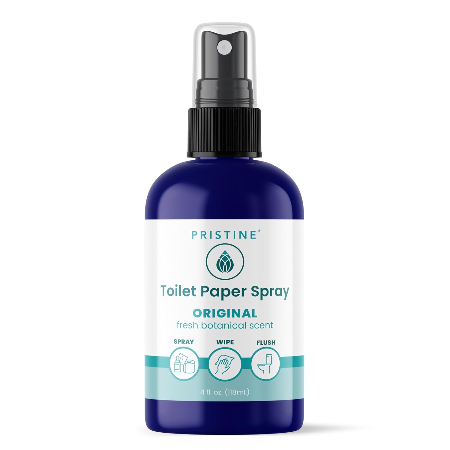 PRISTINE Toilet Paper Spray, As Seen on Shark Tank, Flushable Wipe Alternative, Personal Cleansing Bathroom Spray for Regular Toilet Tissue, Bidet Alternative, Made in USA, Original, 4oz Bottle PRISTINE Toilet Paper Spray, As Seen on Shark Tank, Flushable Wipe Alternative, Personal Cleansing Bathroom Spray for Regular Toilet Tissue, Bidet Alternative, Made in USA, Original, 4oz Bottle