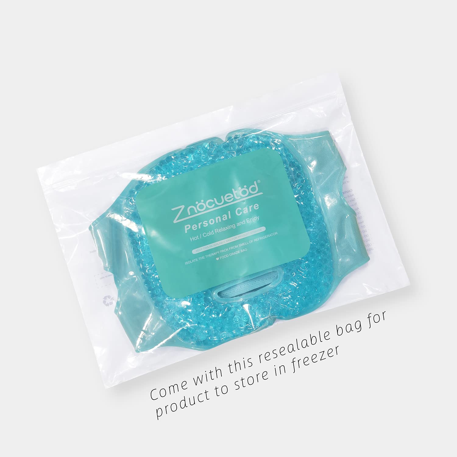 ZNÖCUETÖD Cold Face Eye Mask Ice Pack Reduce Facial Puff, Dark Circles, Gel Hot Heat Cold Compress Pack, Face SPA Gift for Woman Sleeping, Pressure, Headaches, Skin Care, Post Laser Cosmetic Care - Image 9
