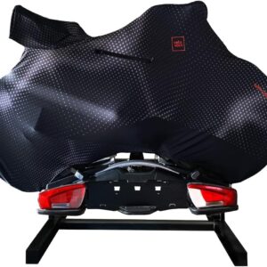 VELOSOCK Triathlon Bike Cover – Premium TT Bike Storage Cover, Racing Bicycle Protection Cover CARBON BLACK (Standart-TRIATHLON)
