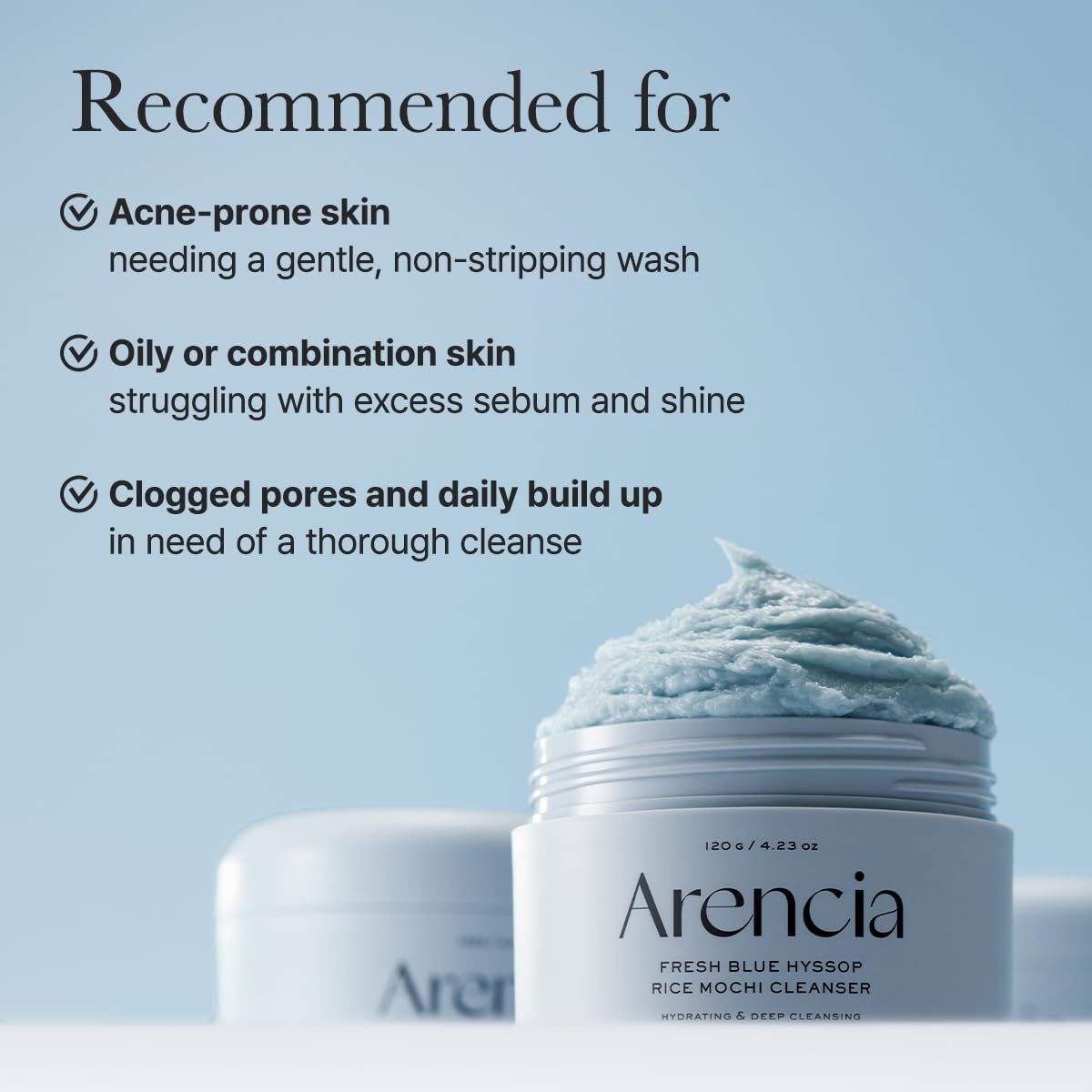 ARENCIA Hyssop Brightening & Deep-Cleansing Face Scrub & Exfoliator - for All Skin Types, Acne-Prone Skin & Blackheads (4.23oz) - Image 7