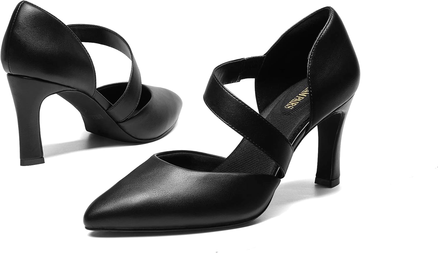 DREAM PAIRS Women's High Heels Pumps Dress Closed Pointed Toe Comfortable D'Orsay Pumps Shoes for Work Office Wedding Dancing Charmane - Image 5