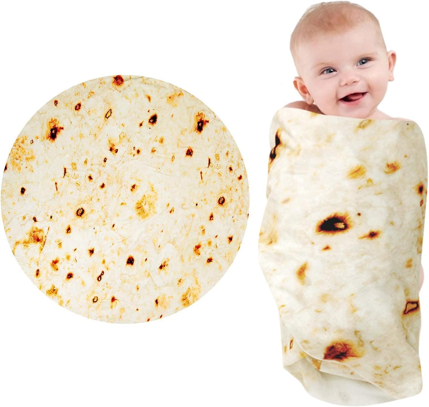 Burrito Baby Blanket, Tortilla Swaddle Blanket, Taco Blanket for Newborn Toddler, 285 GSM Soft Flannel Wearable Wrap Funny Gifts for Baby Shower & First Christmas Boy Girl 0-3 6 9 Months Burrito Baby Blanket, Tortilla Swaddle Blanket, Taco Blanket for Newborn Toddler, 285 GSM Soft Flannel Wearable Wrap Funny Gifts for Baby Shower & First Christmas Boy Girl 0-3 6 9 Months