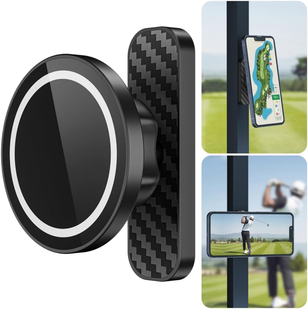 Magnetic Golf Cart Phone Holder Compatible with MagSafe iPhone and Android Fits EZGO, Club Car, Yamaha, Icon, Golf Cart Accessories Valentines Day Gifts for Him Men Women Golfers Magnetic Golf Cart Phone Holder Compatible with MagSafe iPhone and Android Fits EZGO, Club Car, Yamaha, Icon, Golf Cart Accessories Valentines Day Gifts for Him Men Women Golfers