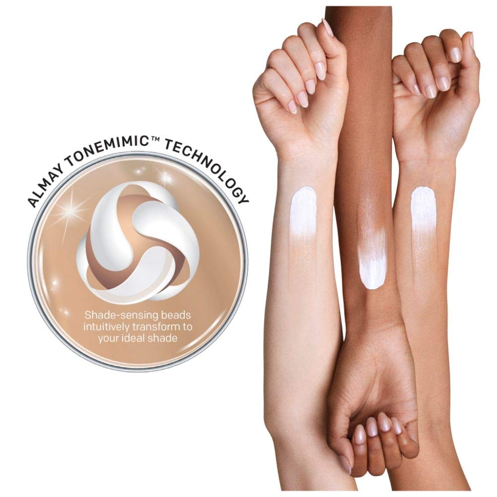 Almay Skintone Matching Foundation, Smart Shade Face Makeup with SPF 15, Hypoallergenic, Oil-Free, Dermatologist-Tested, 200 Light Medium Mine, 1 fl oz - Image 5