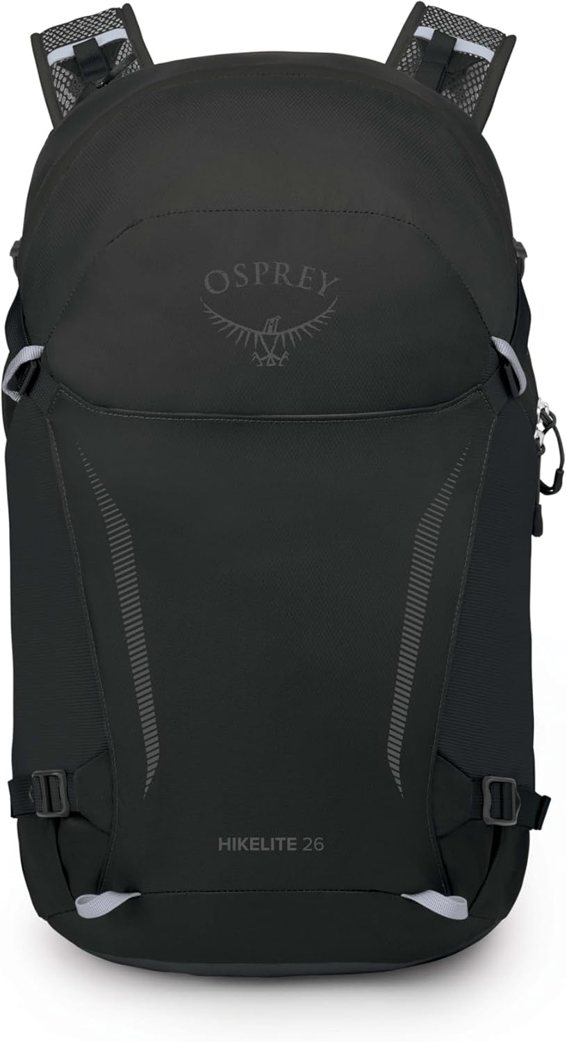Osprey Hikelite 26L Hiking Backpack for Men and Women - Lightweight Daypack with Breathable Backpanel and Raincover - Ideal for Day Hikes, Travel, and Everyday Use in Any Weather, Black - Image 6
