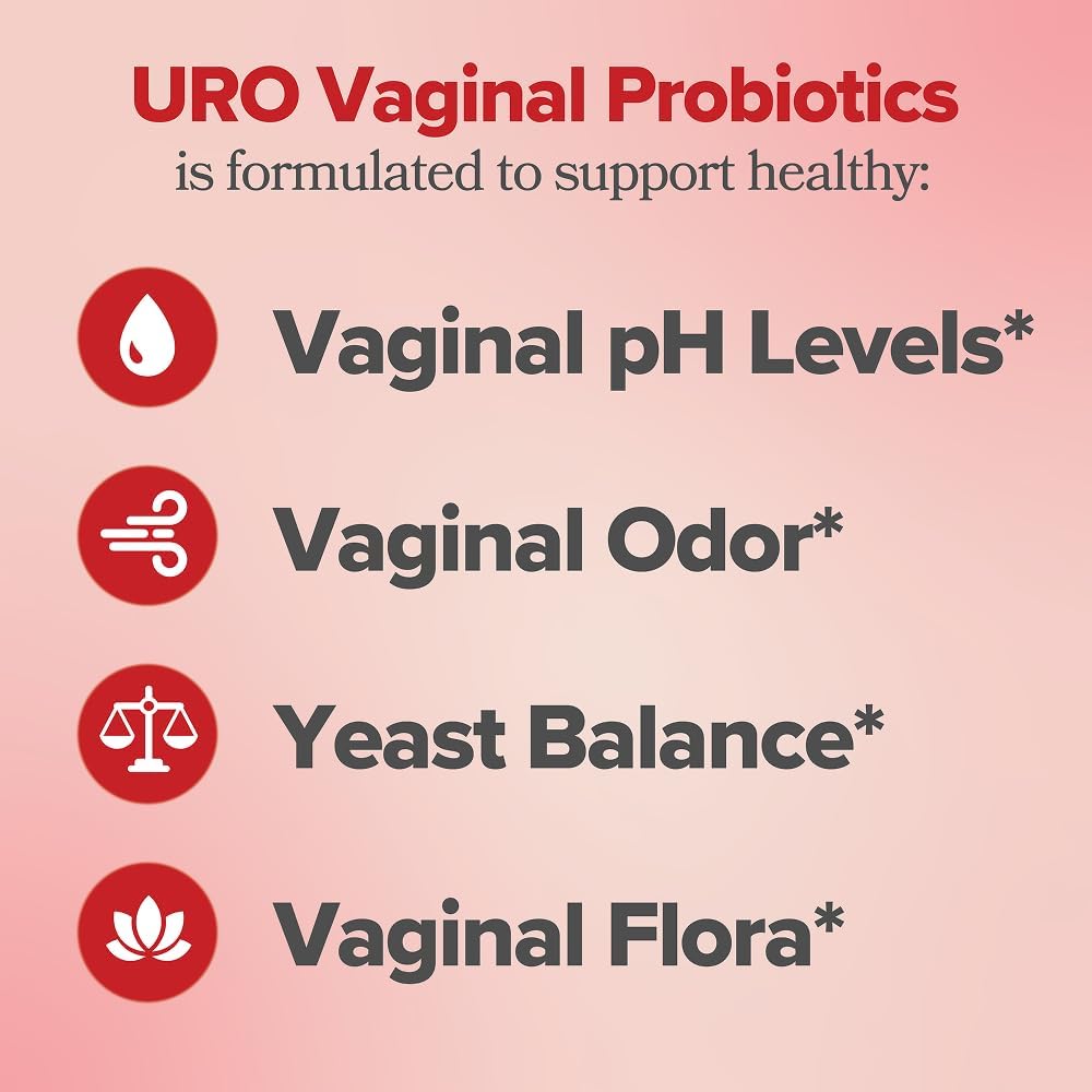 O Positiv URO Vaginal Probiotics for Women pH Balance with Prebiotics & Lactobacillus – Vaginal Health Supplement – Promote Healthy Vaginal Odor & Flora, 60 Count (Pack of 1), 1 Month Supply - Image 3