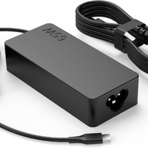 S SKSTYLE 65W USB C Laptop Charger, Type C Power Adapter Replacement for HP, Dell & Google Chromebook, PC Charger Cord for Lenovo ThinkPad Yoga, Samsung, Acer Spin, Fast Charging Supply Brick Wire