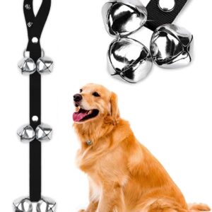 BLUETREE Dog Doorbells Premium Quality Training Potty Great Dog Bells Adjustable Door Bell Dog Bells for Potty Training Your Puppy The Easy Way – 7 Extra Large Loud 1.4 DoorBells