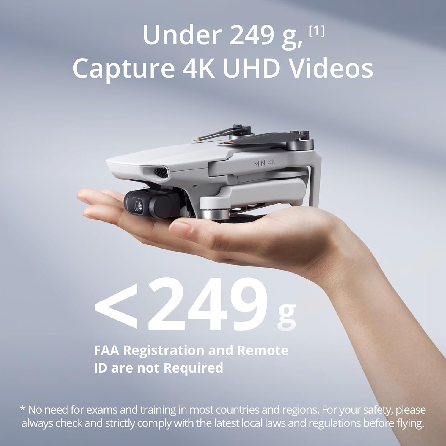 DJI Mini 4K, Drone with 4K UHD Camera for Adults, Under 249 g, 3-Axis Gimbal Stabilization, 10km Video Transmission, Auto Return, Wind Resistance, 1 Battery for 31-Min Max Flight Time - Image 2