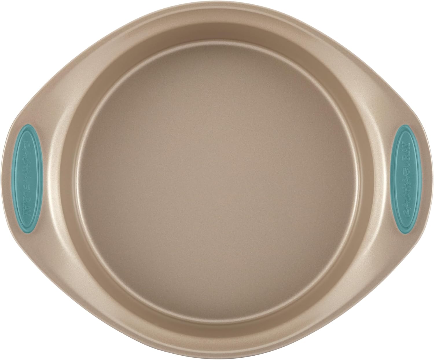 Rachael Ray 47578 Cucina Nonstick Bakeware Set with Grips Includes Nonstick Bread Pan, Baking Sheet, Cookie Sheet, Baking Pans, Cake Pan and Muffin Pan - 10 Piece, Latte Brown with Agave Blue Grips - Image 15