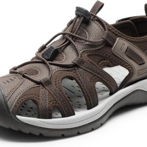 DREAM PAIRS Men’s Sandals Hiking Water Sport Athletic Beach Outdoor Comfortable Casual Closed Toe Summer Sandal Shoes