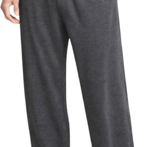 Men’s Lightweight Pajama Pants with Pockets and Fly Opening, Soft Comfy Lounge Sleep Pants 27″ Inseam