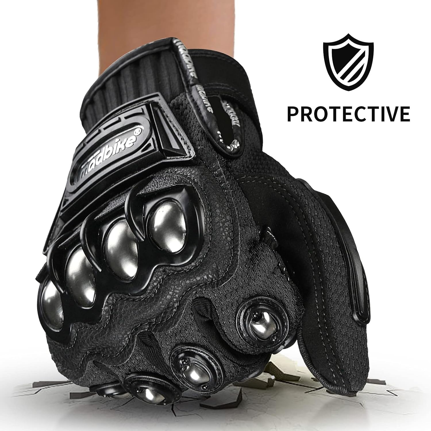 ILM Alloy Steel Touchscreen Bicycle Motorcycle Motorbike Powersports Racing Glove - Image 2
