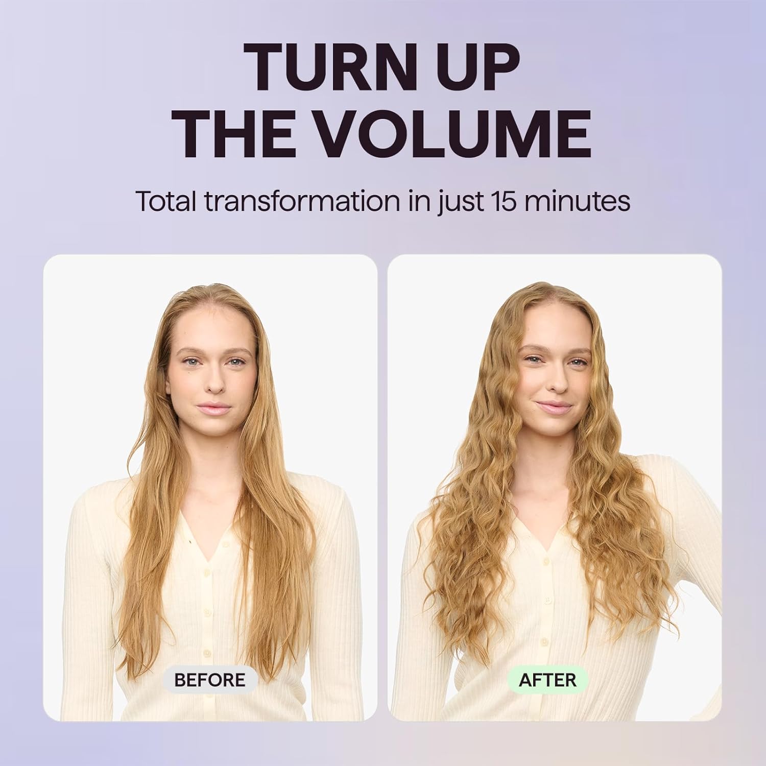 Wavytalk Power Wave Hair Crimper, Curling Iron Hair Crimper Waver, Ventilation Design for Less Damage, Ionic Reduces Frizz, Effortless-Waver, Dual Voltage Crimping Iron, Pink - Image 3